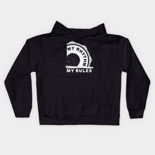 My Rhythm My Rules (white wersion) Kids Hoodie